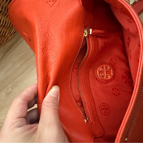 Tory Burch Orange Crossbody Purse with Magnetic Closure - Picture 11 of 11